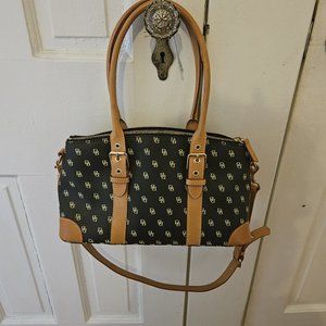 DOONEY & BOURKE Black Signature DB Satchel Leather Purse Card Purse
